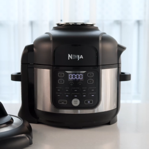 Ninja Foodi 11 in 1 Multi cooker in one pot Pressure cooker Bake Roast Dehydrate Slow Cooker Air Fryer Grill Sear/Saute Steam Sous Vide Yogurt maker & More with 6L Capacity and Recipe Book - Ninja OP350 - Lazada