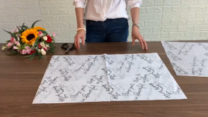 Kertas Buket Wax Sydney Pearl Flower Wrapping motif KB6305