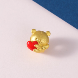 Chow Sang Sang 周生生 Charme Wonderland 999 24K Gold Bear Charm 94690C (Bracelet Not Included)