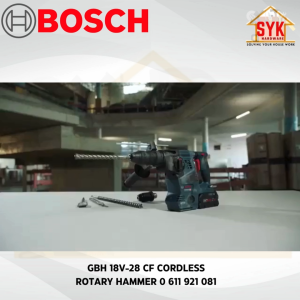 SYK Bosch GBH 18V-28 CF Cordless Rotary Hammer Solo Machine Drill Concrete Mesin Penebuk Konkrit 0611921081