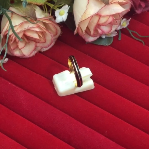 แหวนทองลงยา ชุบทอง ทองไมครอน ใส่ได้ทุกโอกาส ใส่ออกงานได้ งานสวย พร้อมส่ง รูปถ่ายจากสินค้าจริง