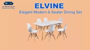 Homemaker Furniture Elvine 1 + 6 Seater Dining Set