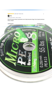 Senar Pancing PE X8 OPTIMA MICRO 100M (Connecting) / Benang PE X8 100Meter Multicolor