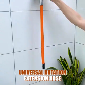 Adjustable Water Faucet Tube Pipe High Pressure Hose Extender Rotatable Flexible Universal Sprinkler Hose Wash Basin Water Saving Tap Filter Extension Tube