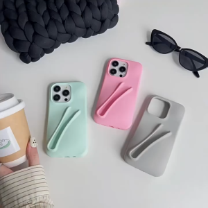 🔥【Readystock】 + FREE Shipping+ COD 🔥Pink lipstick case lipstick lip gloss phone case for iphone 7/8/SE 2/3 7/8 14/15 Plus X/xs XR Xs 11 12 13 14 15 pro max stereo mini silicone Haili phone case stereo silicone Haili