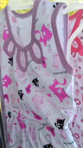 3 Pairs Baby Girl Sleepwear: High-Quality Cotton Printed Ternos & Outfits