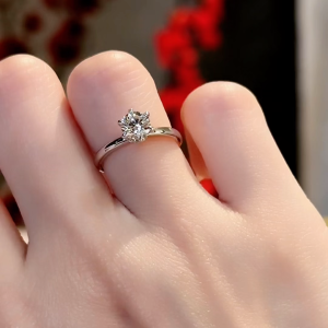 Lavin New York IGI Lab-Grown Diamond Hidden Halo Collar Engagement Ring in 750/18K White Gold - Olivia