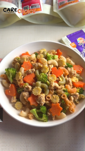 C229 แคร์ช้อยส์ มักกะโรนีเส้นข้องอจิ๋ว ผักรวม (สวิส มักกะโรนี) สำหรับเด็ก 8 M+ พร้อมเครื่องปรุงสำหรับเด็กสูตรธรรมชาติ