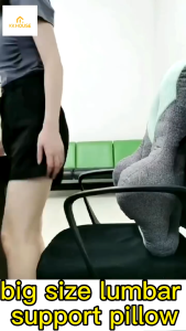 [KKHOUSE] Lumbar Support Back Cushion Backrest Pillow Relieve Pain Waist Cushion Ergonomics Pillow