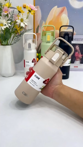 Cille 550ml/700ml Slim Travel Filter 316SS Stainless Steel Vacuum Flask Thermos Water Bottle