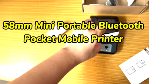 Soonpos Portable Bluetooth WiFi Thermal POS Receipt Printer 58mm Width 40mm Diameter Mini Pocket Mobile Printer Support Loyverse Kyte UTAK Food Panda Grab Merchant Printing
