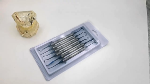 Dental 6Pcs Composite Resin Filling Instrument Spatula Titanium Plated Head Thick Handle Restoration Tool Set