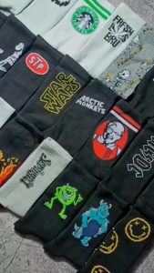 Kaos Kaki Oldschool Motif Skate Merk Panjang Premium - Hosela Project
