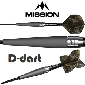 MISSION STEEL TIP DARTS - 22G/24G Saturn TITAN 90% Tungsten Steel Dart Set (ARROW DART KELULI)