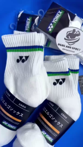 Tất cầu lông Yonex  Vớ yonex thể thao phiên bản kỷ niệm 75th dệt kim 3 sợi dày dặn chất liệu cotton chống trơn trượt thấm hút mồ hôi dành cho Nam Nữ thi đấu và tập luyện