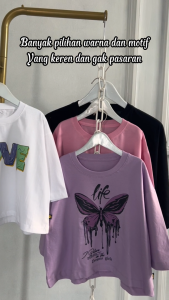 Croptop Lengan Pendek Anak Remaja Dewasa Motif Terbaru