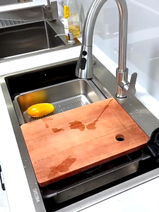 -SG STOCK 48H DELIVERY- SUS 304 stainless steel sink/thickened kitchen honeycomb embossed sink
