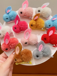 BW-C1133 Jepit Rambut Motif Kelinci Lucu Jepitan Aksesories Rambut Anak dan Wanita Rabbit Hair Clip