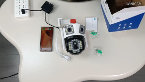 Bytebeat V380Pro Dual Lens Wireless WiFi /4G Camera CCTV 4K HD PTZ Automatic Tracking IP Camera Full Color Night Vision Mobile Detection Voice Intercom Mobile Alarm Camera Outdoor waterproof