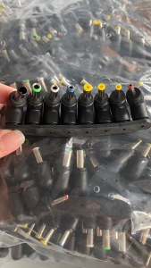 1Set USB Jack Charging Cord Plug Connector 3.5mm With 8 Heads USB To Universal DC Power Cable