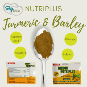 RIEDOC NUTRIPLUS with turmeric malunggay ampalayasaluyotbarley grass and enzymes