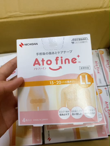 สินค้าขายดีอันดับ1 ATOFINE แผ่นแปะแผลเป็น คีลอยด์ จากญี่ปุ่น มี 4 size S  M  L LL (ยกกล่อง) พร้อมส่ง
