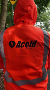 Jas Hujan Acold Raintol Bison Mantel Safety Proyek Kerja Lapangan