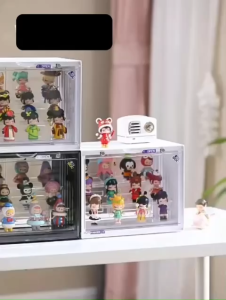 ชั้นวางโมเดล อคริลิค ตู้โชว์ตุ๊กตา การออกแบบประตูแม่เหล็ก สามารถรวมกันเป็นหลายชั้น