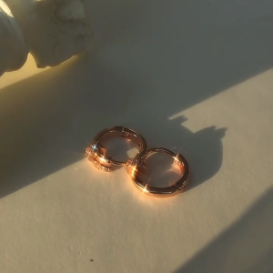 Pawnable 18k saudi gold Full of diamonds set nail huggie minimalist earrings hypoallergenic non tarnish