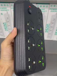 6 WAY Extension Power Universal Socket Multi-function USB Multiplug Socket British Standard UK 3pin Plug Household American US 2pin Power Strips Board Smart Type C Travel with Switch Usb C 2 Meter Cable Cord Wall Safety International Extension Cord 排插座接线板