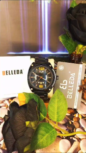 Jam Tangan Pria BELLEDA 9247 Rantai Chrono Analog Kasual Tahan Air 3Atm