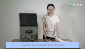 Forest ice cube maker machine 36~144KG commercial ice maker milk tea shop large bar large-capacity home automatic intelligent ice maker blue light sterilization rapid ice making in 8 minutes