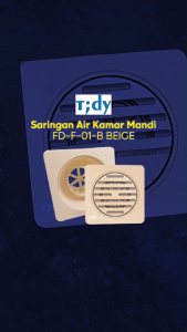 Tidy Saringan Air Kamar Mandi FD-F-01-B 11x11 Cm Krem