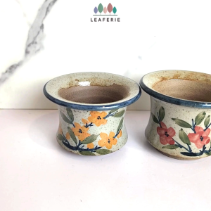 The Leaferie Petit Allegra (Series 5) handpainted small mini plant pots. flowerpot flower pot planter Succulents