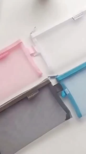 Bayar Di Tempat - Kotak Pensil Jaring Transparan / Pouch Resleting Sekolah