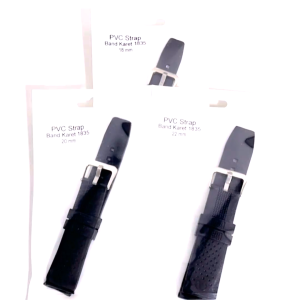 PVC Strap Band Karet 1835 Jam Tangan 18mm 20mm 22mm