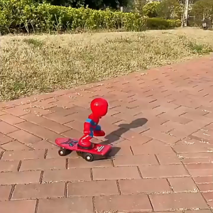 1Pcs 21CM Spiderman Stunt Scooter Car Super Hero Spider Mans Car Toys Spiderman Skateboard For Kids