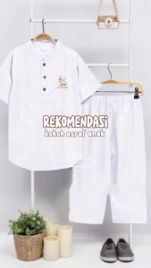 SETELAN KOKO MUSLIM ASRAF ANAK LAKI-LAKI USIA 1-10 TAHUN/BAJU MUSLIM ANAK TERBARU 2024 MODEL BORDIR