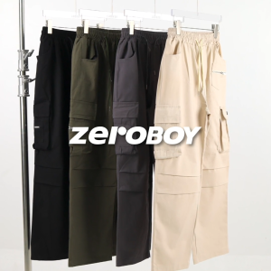 ZEROBOY CARGO PANTS 4 COLORS - CARGO PANTS ขายาวขากระบอกใหญ่ 4 สี