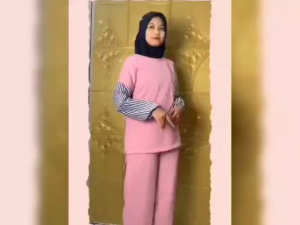 Baju Setelan Celana Kulot Basic Set Wanita Kaos Panjang Katun