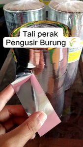 Tali Pengusir Burung Sawah (TALI PERAK) Panjang 800 Meter / Pengusir Hama Sawah / Tidak Kusut