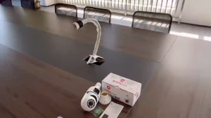 V380 SQ002 1080P Dual CAM Lens Bulb Type Indoor CCTV Camera 360 Rotation Wireless Connection Motion Detection Night Vision Two-Way Audio Up To 128GB Storage