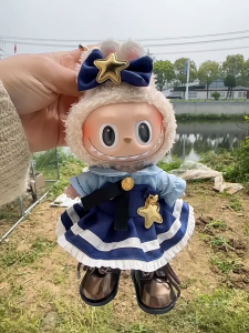 labubu macaron v2 ชุด ตุ๊กตา labubu v2/v3 ชุดลาบูบู้ ชุดเสื้อผ้า เสื้อผ้าตุ๊กตา ดีไอวาย งานทำมือ ขายเสื้อผ้าเท่านั้น น่า ชุดเดรส 15 ซม