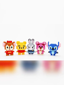 [No Box] Mainan Anak Perempuan Bricks Lego Sanrio DIY karakter kartun Nano Block Blok Bangunan Mini Puzzle