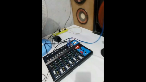 Audio Mixer With Bluetooth 7 Channel +48V Phantom Power Supply DJ Controller Mixer For Sound System USB 4 Channel Interface MP3 Playback KTV Outdoor Performance Party