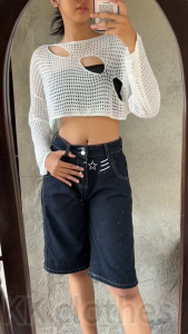 Hollow Long-sleeved Knitted Sweater: A Stylish & Comfortable Women's Summer Top