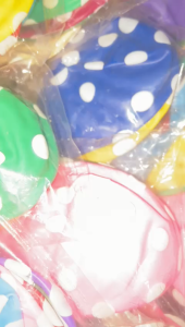 Balon Motif Polkadot Ulang Tahun Warna Warni