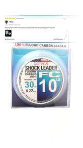 Senar Pancing Shock Leader Optima 100 % Fluorocarbon 0.90mm/100LBS