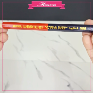 1pc Kapur Pensel Jahit Dua Warna / Double Sided Blue Red Colour Tailoring Pencil Chalk