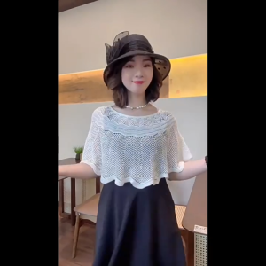 Port: Women's New Style 2025 Thin Pullover Knitted Shawl - Short All-Match Outfit